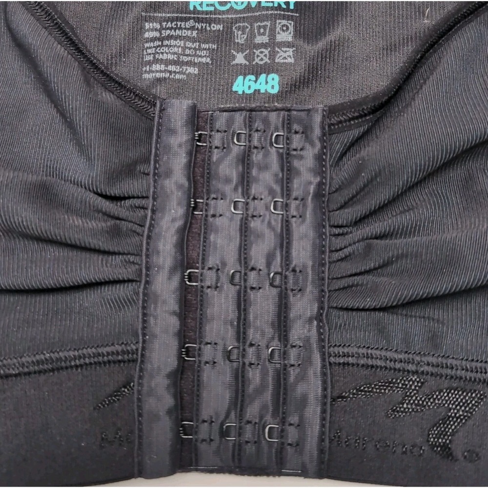 Marena Recovery Post Surgical Compression Bras Size 2XL 4648 Black Lot of 2 - Picture 5 of 5